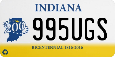 IN license plate 995UGS