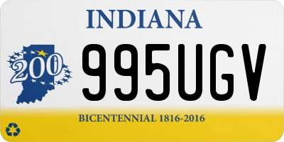 IN license plate 995UGV