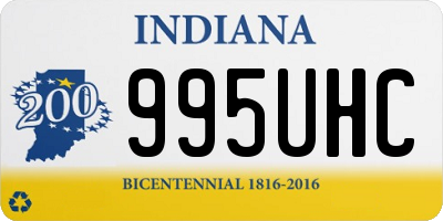 IN license plate 995UHC