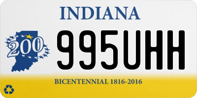 IN license plate 995UHH