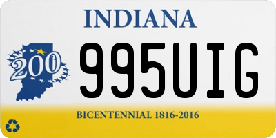 IN license plate 995UIG