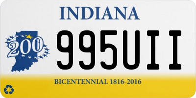 IN license plate 995UII