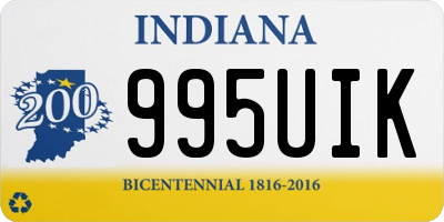 IN license plate 995UIK