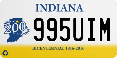 IN license plate 995UIM