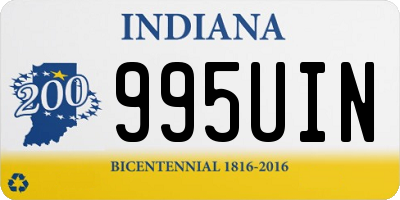 IN license plate 995UIN