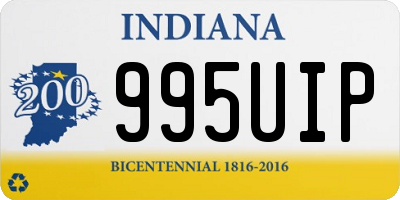 IN license plate 995UIP