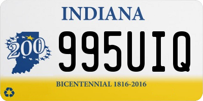 IN license plate 995UIQ