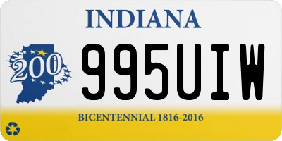 IN license plate 995UIW