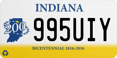 IN license plate 995UIY