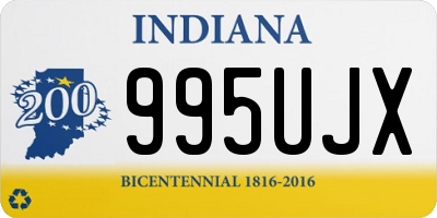 IN license plate 995UJX