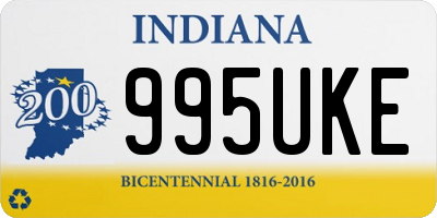 IN license plate 995UKE