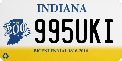 IN license plate 995UKI