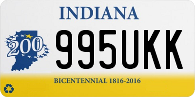 IN license plate 995UKK