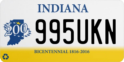 IN license plate 995UKN