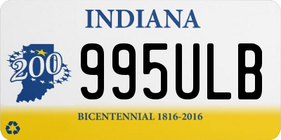 IN license plate 995ULB