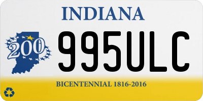 IN license plate 995ULC