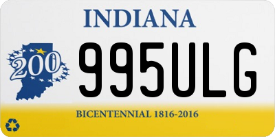 IN license plate 995ULG