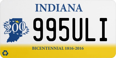 IN license plate 995ULI