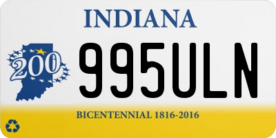 IN license plate 995ULN