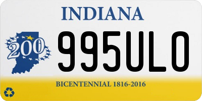 IN license plate 995ULO