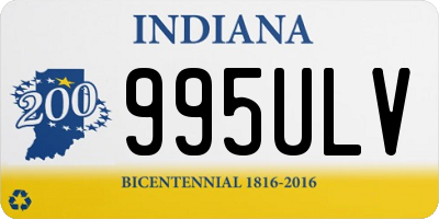 IN license plate 995ULV