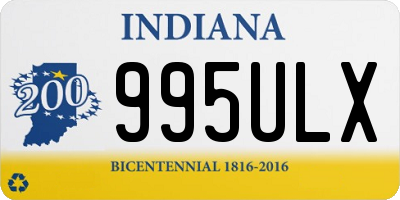 IN license plate 995ULX