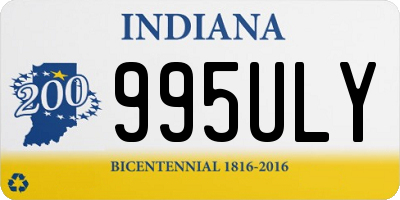 IN license plate 995ULY