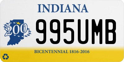 IN license plate 995UMB