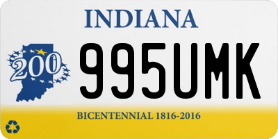 IN license plate 995UMK