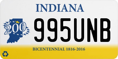IN license plate 995UNB