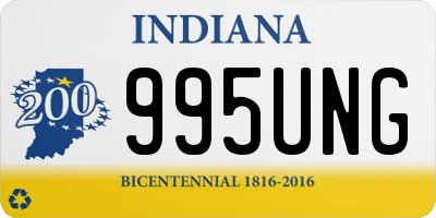 IN license plate 995UNG