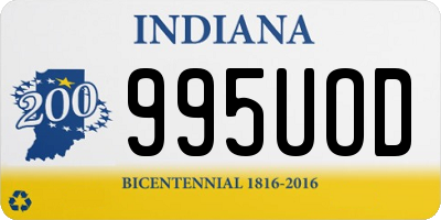 IN license plate 995UOD