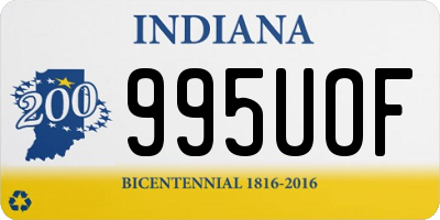 IN license plate 995UOF