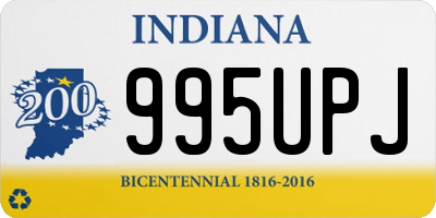 IN license plate 995UPJ