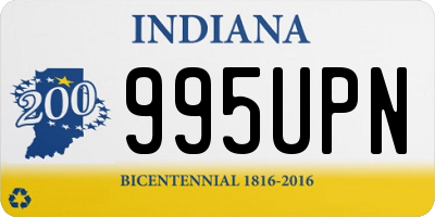IN license plate 995UPN