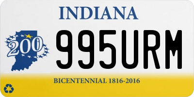 IN license plate 995URM