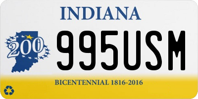 IN license plate 995USM