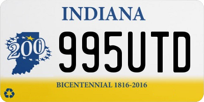 IN license plate 995UTD