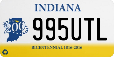 IN license plate 995UTL