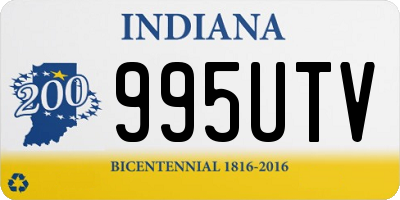 IN license plate 995UTV