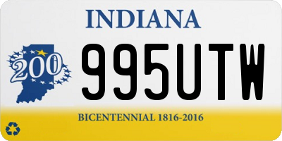 IN license plate 995UTW