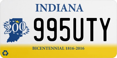 IN license plate 995UTY