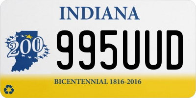 IN license plate 995UUD