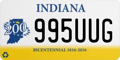 IN license plate 995UUG