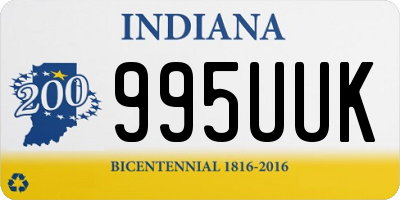 IN license plate 995UUK