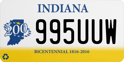 IN license plate 995UUW