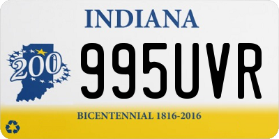 IN license plate 995UVR