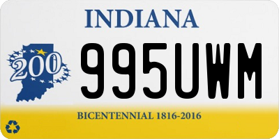 IN license plate 995UWM