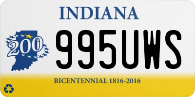 IN license plate 995UWS
