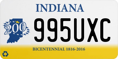 IN license plate 995UXC